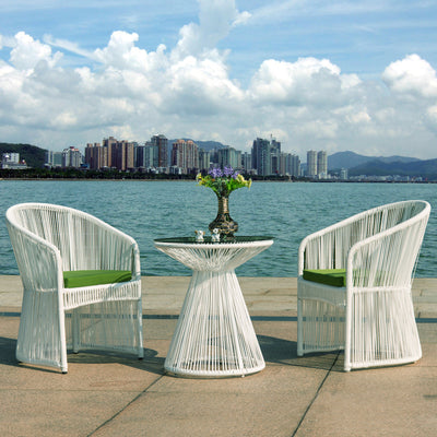 Outdoor Table and Chair , Weaving Table and Chair Set 672