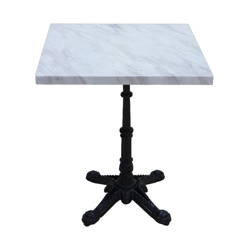 Marble dining table, rattan table and chair 693