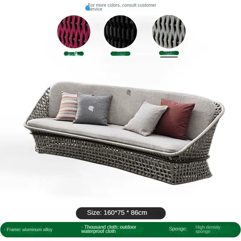 Outdoor rattan sofa, rattan chair, outdoor furniture 723