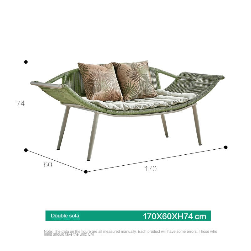 Outdoor furniture ,  double rattan sofa 637