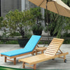 Solid wood outdoor lounge chair, beach chair 682