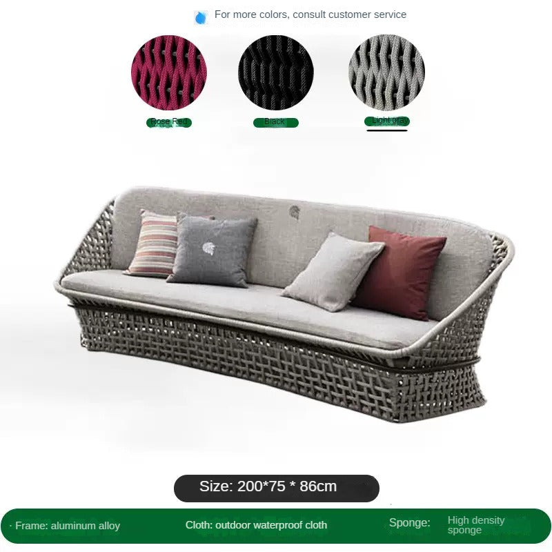 Outdoor rattan sofa, rattan chair, outdoor furniture 723