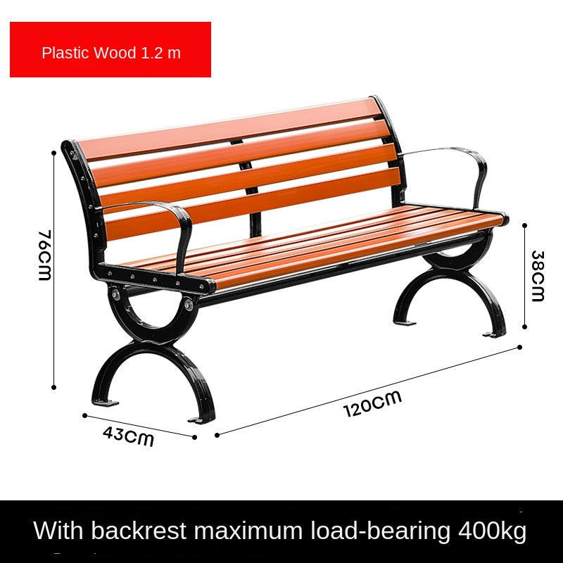 Park chairs, outdoor benches,  solid wood benches 695