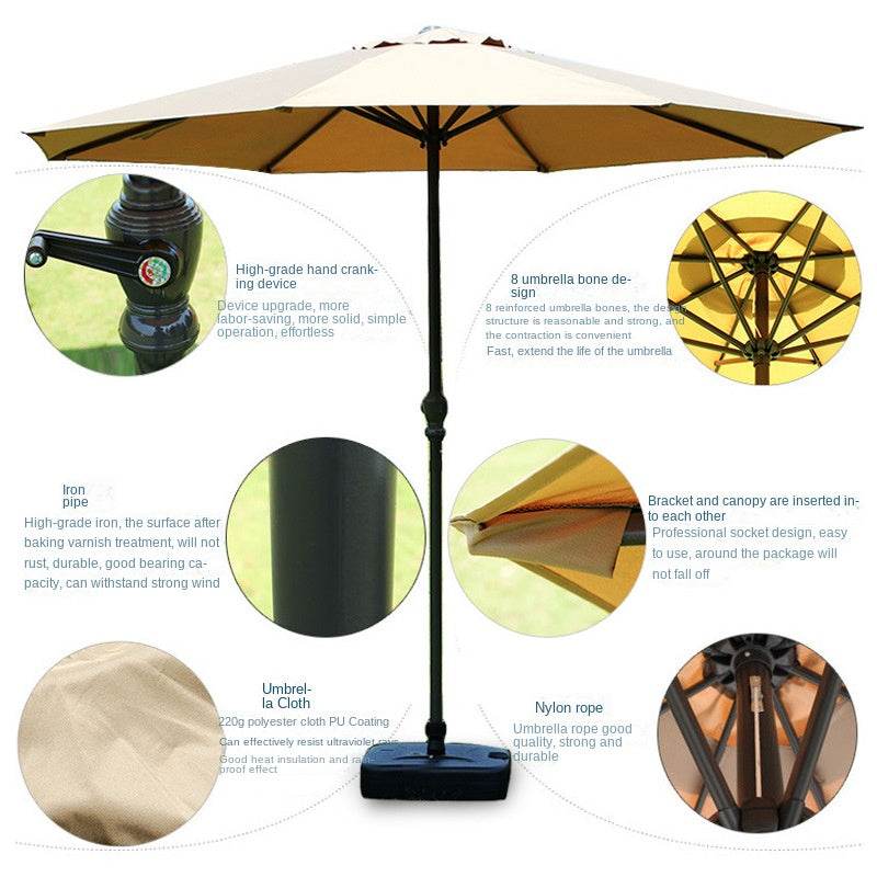 outdoor umbrellas, courtyard sunshade umbrellas 661