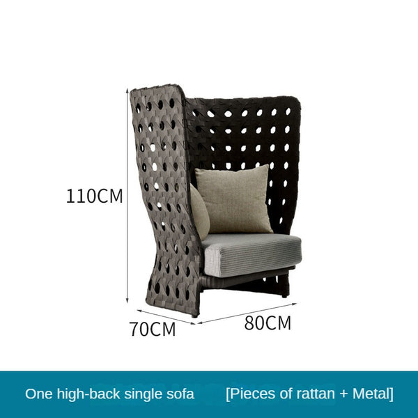 Outdoor rattan sofa,outdoor furniture 675