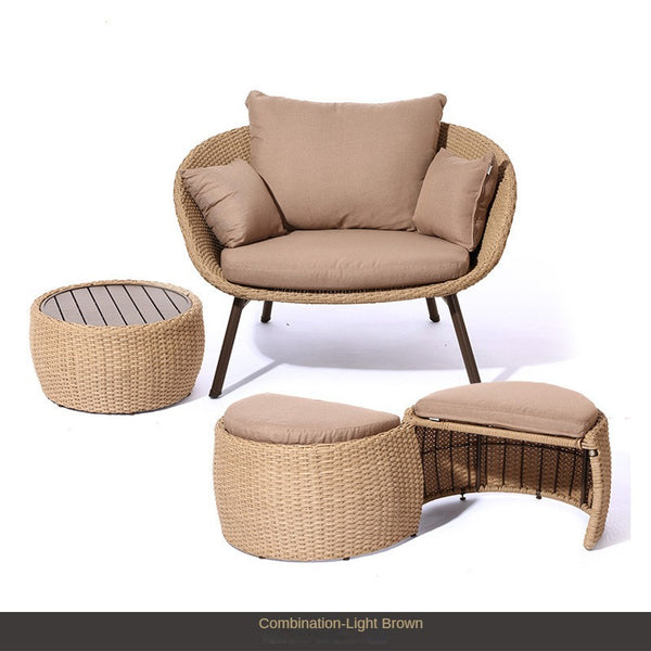 Outdoor rattan sofa, outdoor furniture rattan chair 633