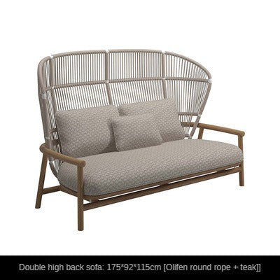 Outdoor sofa, outdoor rattan sofa combination 632