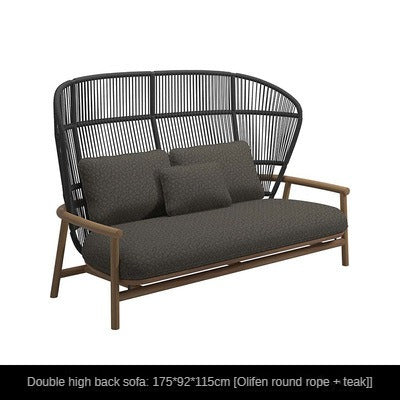 Outdoor sofa, outdoor rattan sofa combination 632