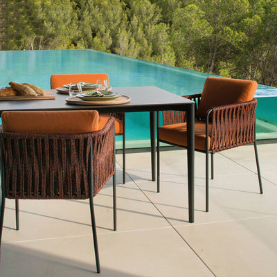 Outdoor table and chair, rattan chair, outdoor furniture 729