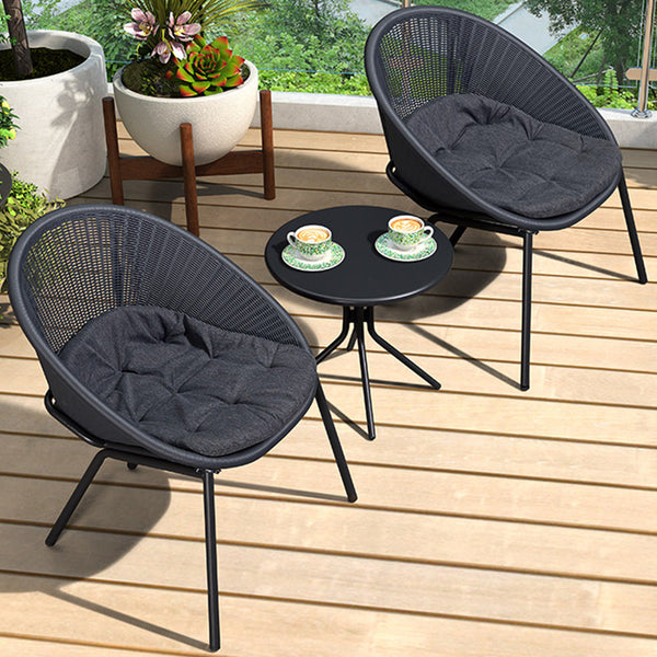 Outdoor balcony, rattan woven small table and chair 640