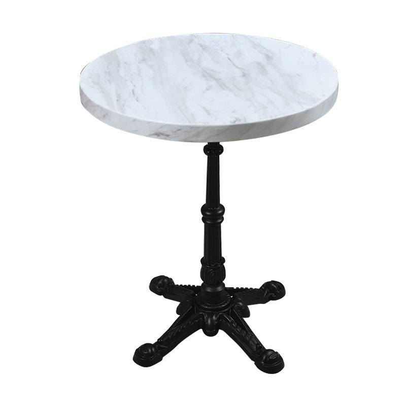 Marble dining table, rattan table and chair 693