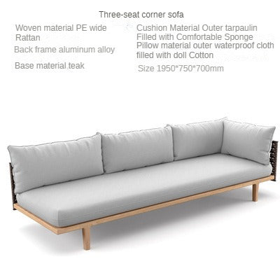 Outdoor sofa,rattan sofa,leisure outdoor furniture 697