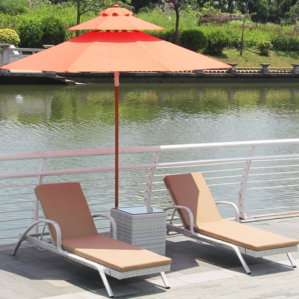 swimming pool lounge chair, rattan beach lounge chair  617