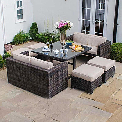 Outdoor rattan tables and chairs, courtyard rattan chairs 732