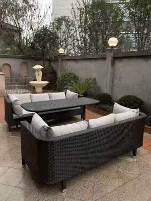 Outdoor rattan tables and chairs, courtyard rattan chairs 732