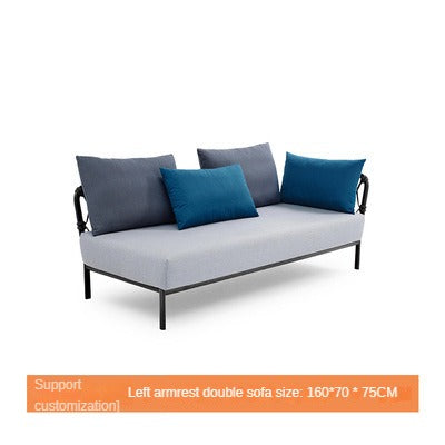 outdoor sofa,courtyard rattan woven sofa 727