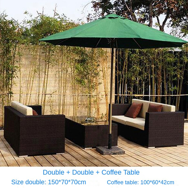 Outdoor furniture, outdoor rattan sofa 634