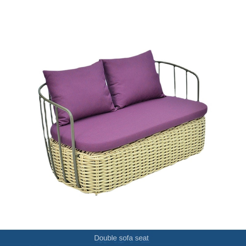 Outdoor sofa, rattan chair sofa, outdoor rattan furniture 699