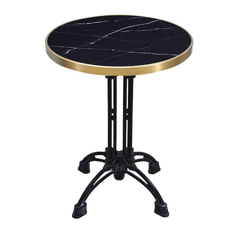 Marble dining table, rattan table and chair 693