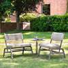 Outdoor solid wood tables and chairs, rattan woven tables and chairs 670