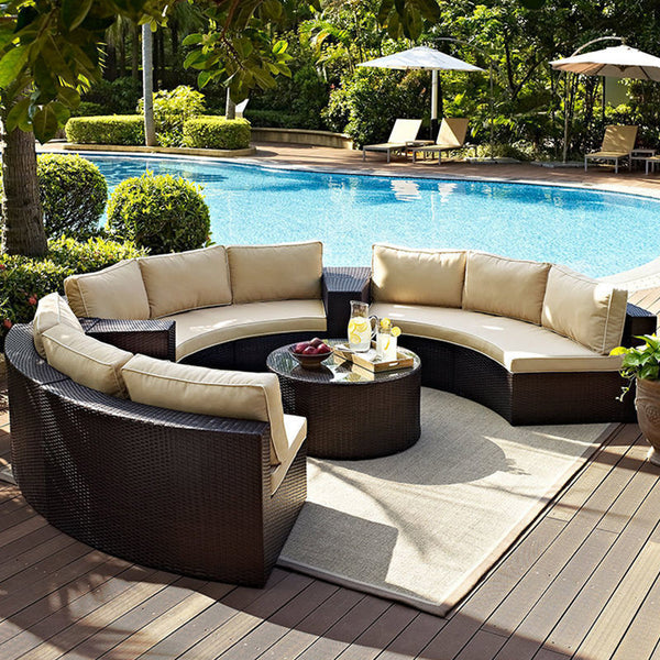 Outdoor furniture, rattan sofa,circular sofa 674