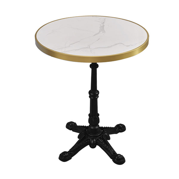 Marble dining table, rattan table and chair 693