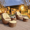 outdoor rattan chair set, outdoor furniture 636