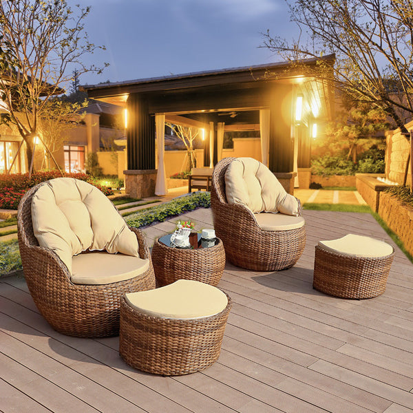 outdoor rattan chair set, outdoor furniture 636