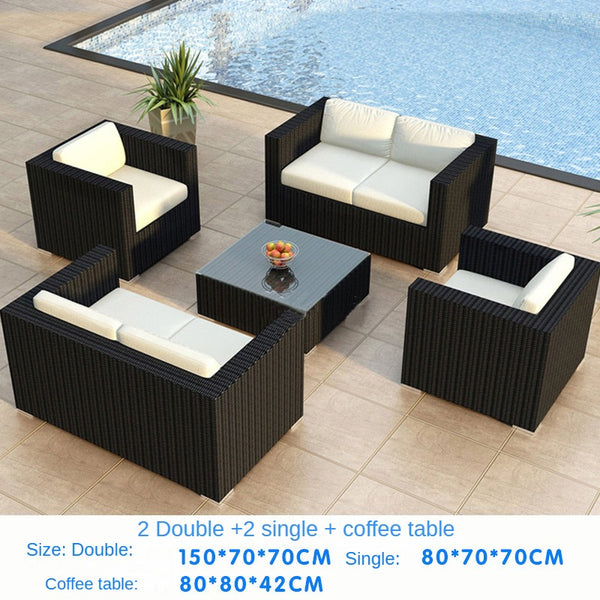 Outdoor furniture, outdoor rattan sofa 634