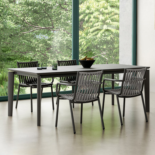 Outdoor tables and chairs, rattan woven tables and chairs 736