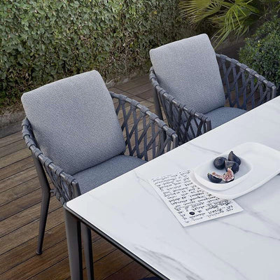 outdoor dining table and chair, rattan weaving table and chair 689