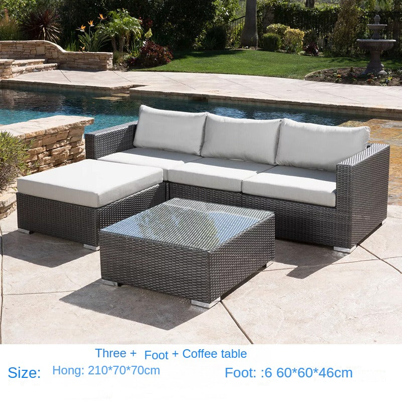 Outdoor furniture, outdoor rattan sofa 634