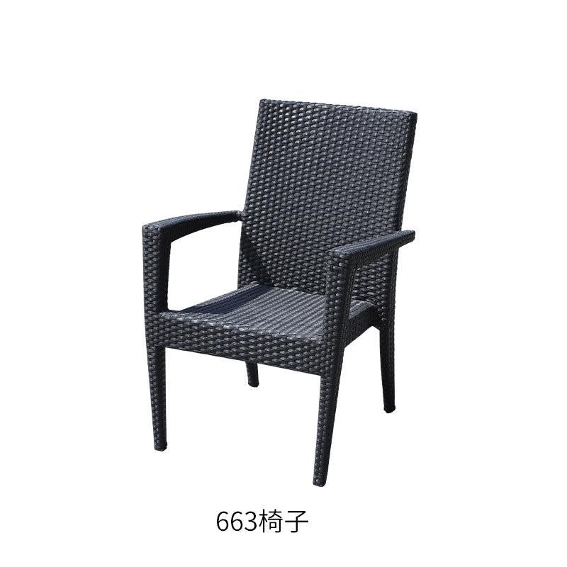 Outdoor rattan tables and chairs, outdoor furniture, rattan chair 737