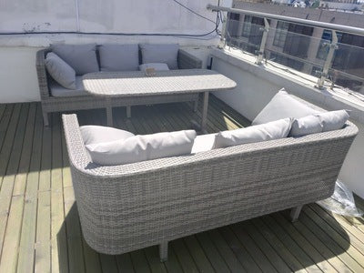 Outdoor rattan tables and chairs, courtyard rattan chairs 732