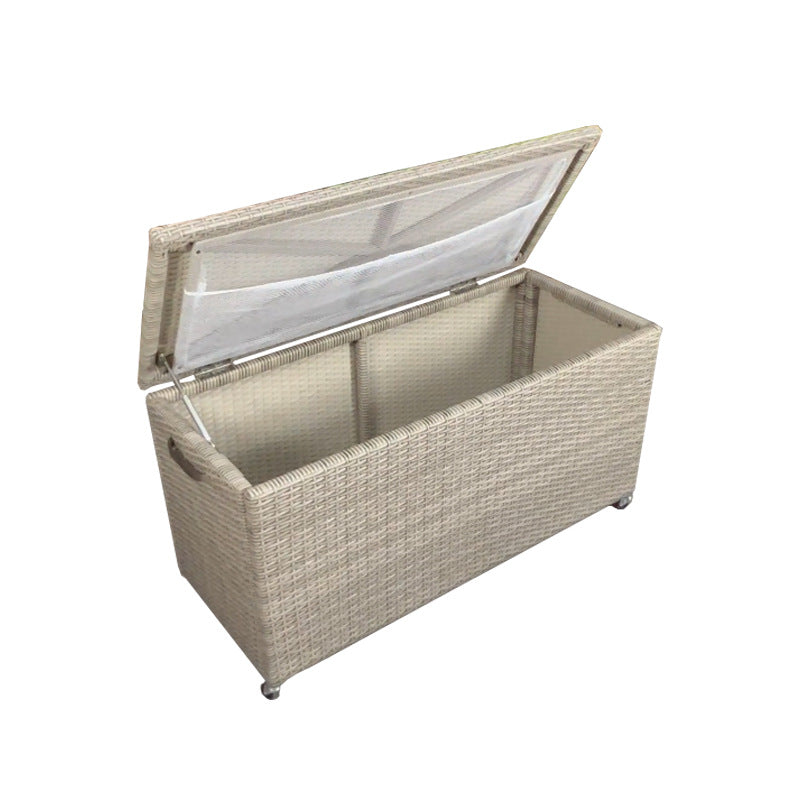 Outdoor  leisure storage box, imitation rattan storage cabinet 607