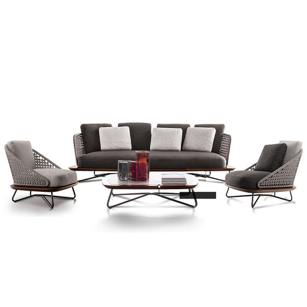 Outdoor sofa,rattan sofa,solid wood outdoor furniture 678