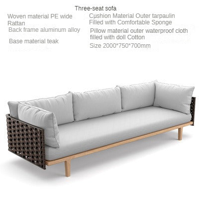 Outdoor sofa,rattan sofa,leisure outdoor furniture 697