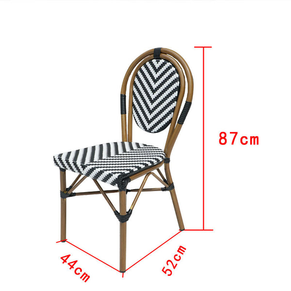 Marble dining table, rattan table and chair 693