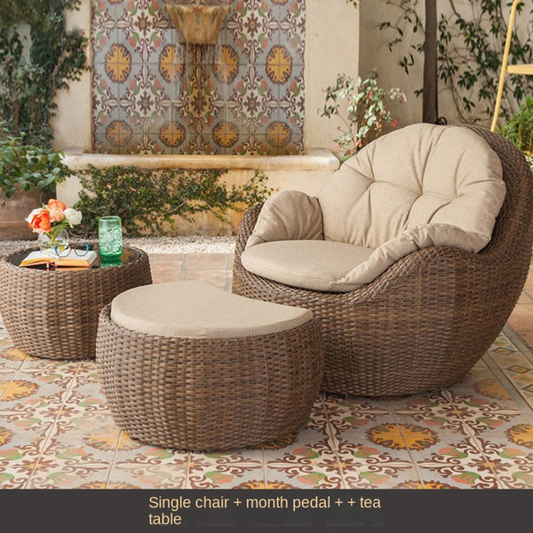 outdoor rattan chair set, outdoor furniture 636