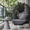 outdoor vine woven sofa, single person sofa chair 639