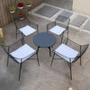 Outdoor Table and Chair Set Combination, Courtyard, Balcony, Garden, Waterproof and Sunscreen, Iron Art, Leisure, Coffee and Milk Tea Shop, Table and Chair