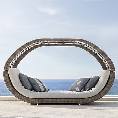 Outdoor large rattan sofa, bird's nest bed, 618