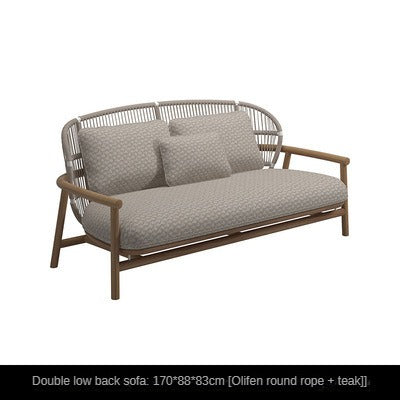 Outdoor sofa, outdoor rattan sofa combination 632