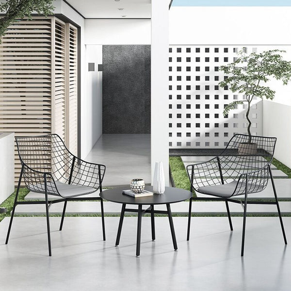 Outdoor Table and Chair Set Combination, Courtyard, Balcony, Garden, Waterproof and Sunscreen, Iron Art, Leisure, Coffee and Milk Tea Shop, Table and Chair