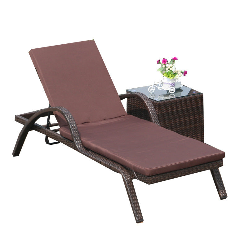 swimming pool lounge chair, rattan beach lounge chair  617