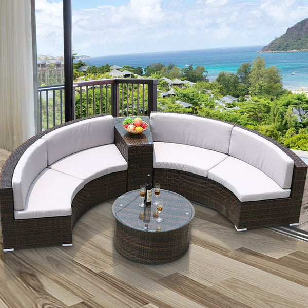 Outdoor furniture, rattan sofa,circular sofa 674