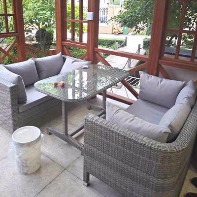 Outdoor rattan tables and chairs, courtyard rattan chairs 732