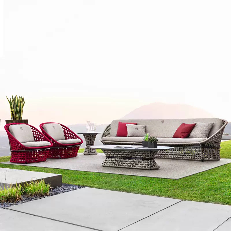 Outdoor rattan sofa, rattan chair, outdoor furniture 723