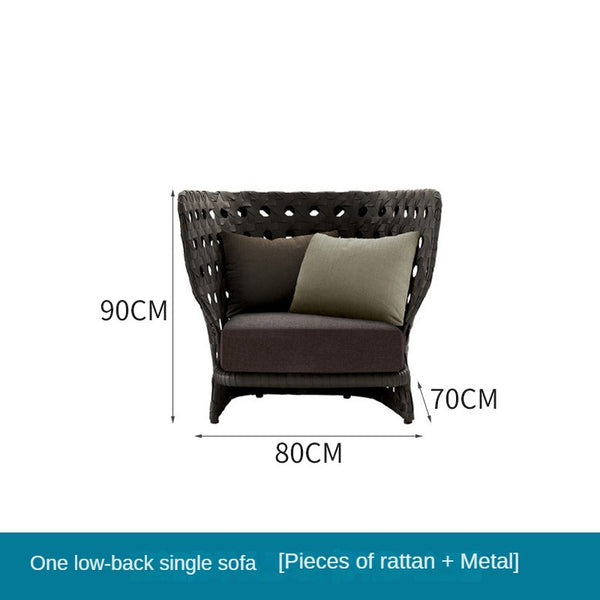 Outdoor rattan sofa,outdoor furniture 675