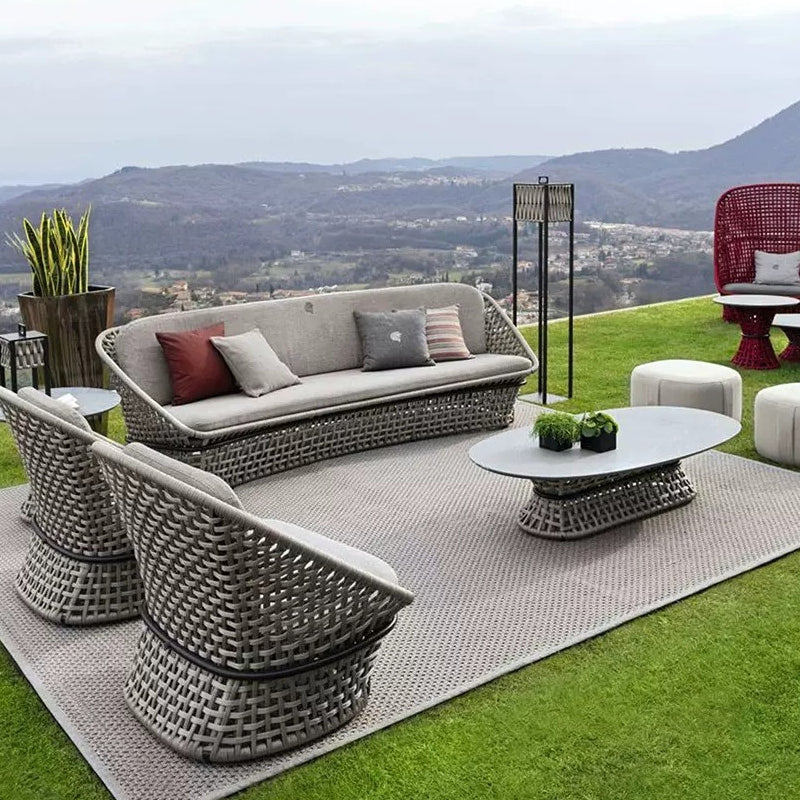 Outdoor rattan sofa, rattan chair, outdoor furniture 723